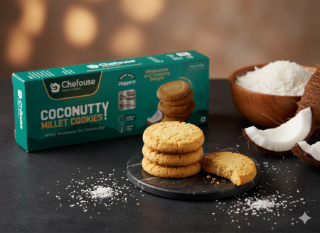 Coconutty millet cookies
