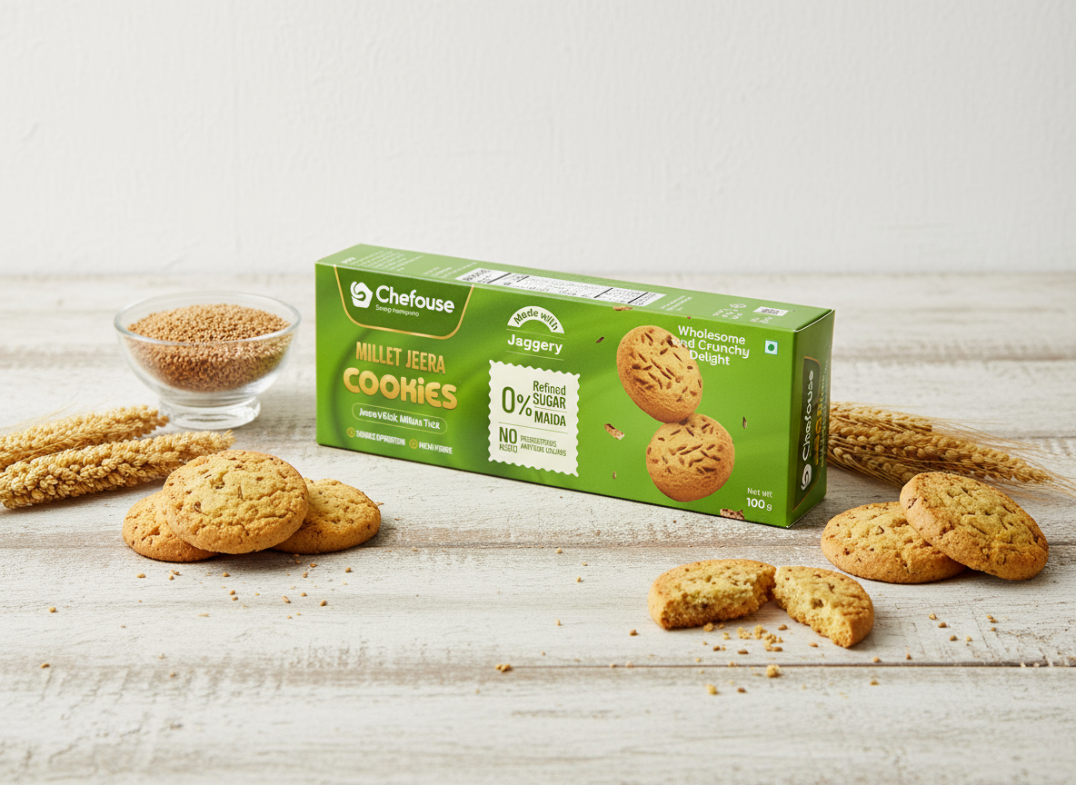 Coconutty millet cookies