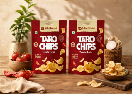 Chefouse Tomato Twist Taro Chips Twin Pack